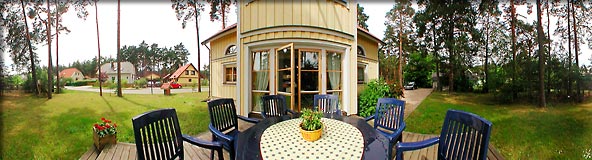360-Grad-Panorama Haustyp "Villa Rosendal" Terrasse - Sj&ouml;dalshus Musterhaus Borkwalde