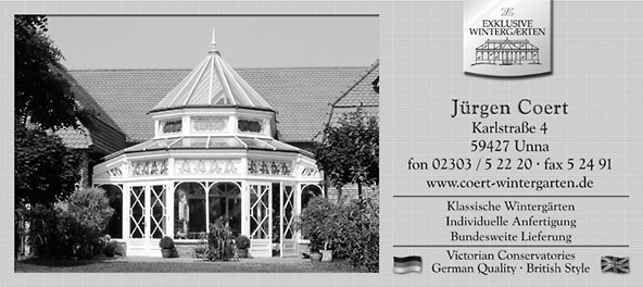 Englischer Wintergarten von Coert - Exklusive Wintergärten Coert - Exklusive Wintergärten - Englische Wintergärten