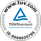 Zertifikats-Seite ID 20765 des TÜV Rheinland ansehen? Siegel - ID 20765 - des TÜV Rheinland